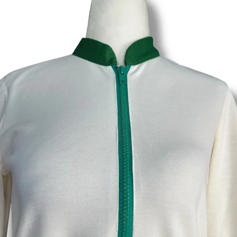 Vintage Rainbow Stripe Track Jacket Retro 70s Athletic Zip Up XS Pride Sporty - Picture 3 of 9